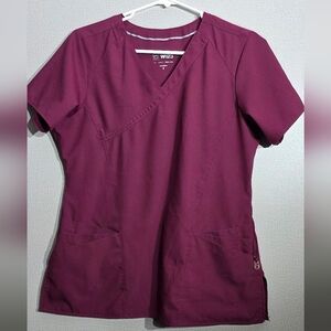 WonderWink Women's Plum Short Sleeve Scrub Top